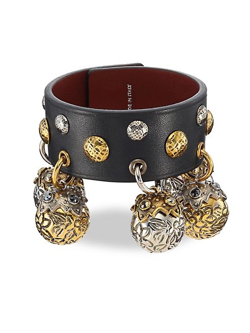 Alexander McQueen - Studded Leather Charm Bracelet