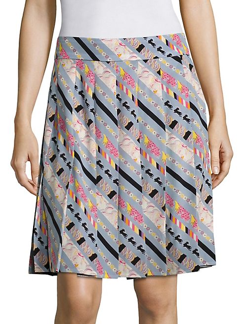 Marc Jacobs - Printed Pleated Skirt