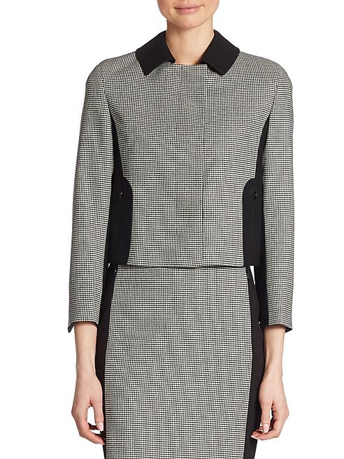 Akris punto - Houndstooth-Panel Wool Jacket