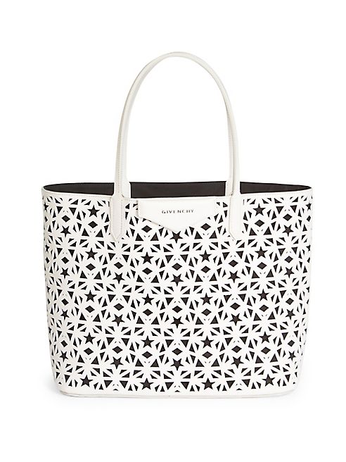 Givenchy - Antigona Small Star-Perforated Leather Tote