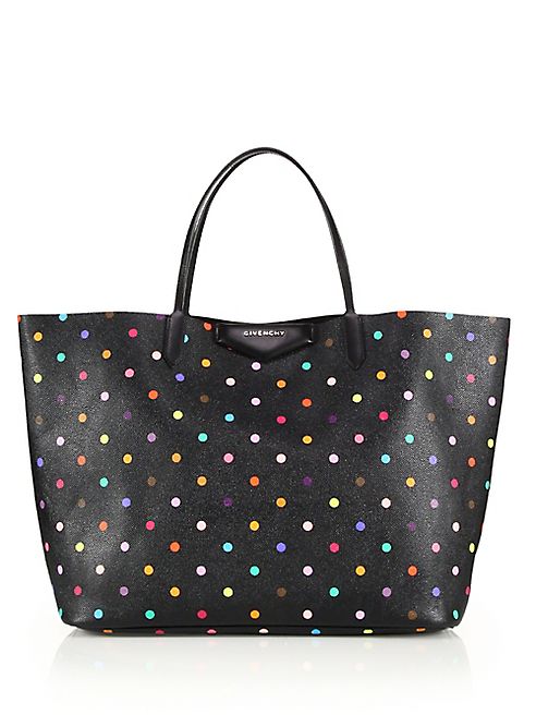 Givenchy - Antigona Large Dot-Print Leather Tote