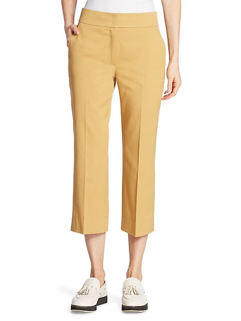 Akris punto - Madison Wide-Leg Cropped Cotton Pants