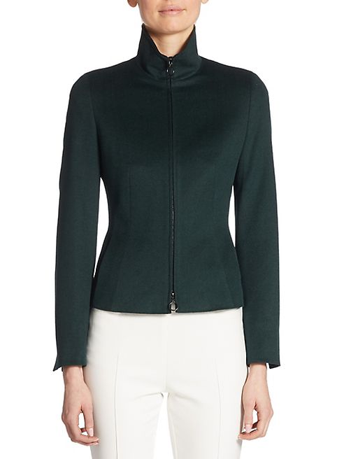 Akris punto - Wool Angora Zip-Front Jacket