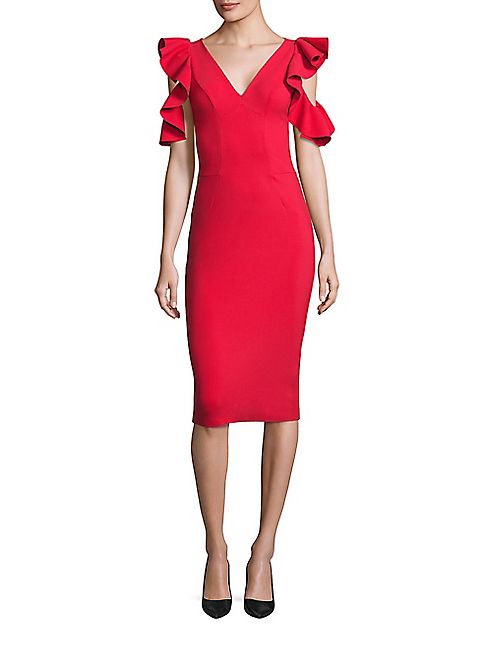 La Petite Robe di Chiara Boni - Beaufort Cold-Shoulder Sheath Dress