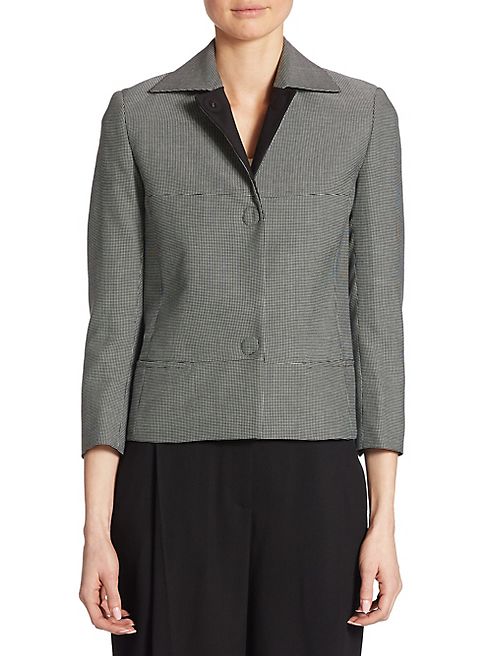 Akris punto - Micro-Check Cotton Jacket