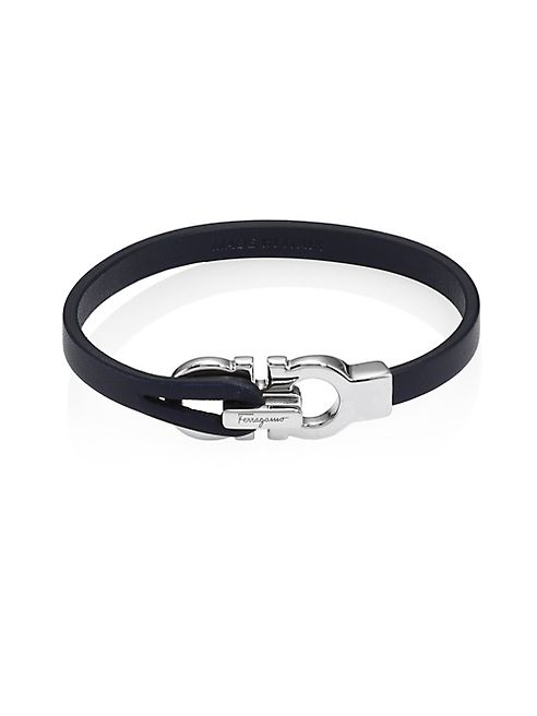 Salvatore Ferragamo - Double Gancini Leather Bracelet