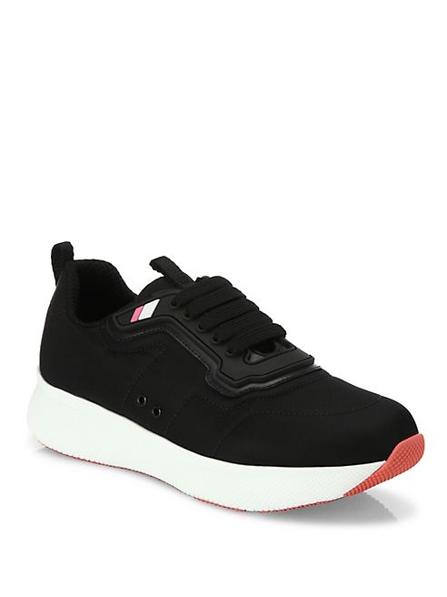 Prada - Nylon Lace-Up Trainers