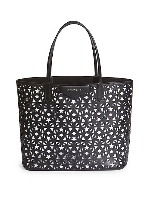 Givenchy - Antigona Large Star-Perforated Leather Tote