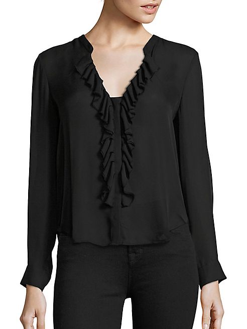 L'AGENCE - Guilietta Ruffle Silk Blouse