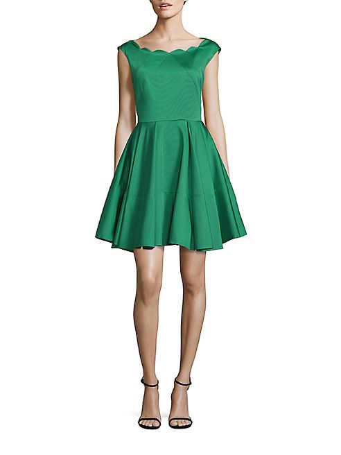 ZAC Zac Posen - Cordelia Textured Fit & Flare Dress