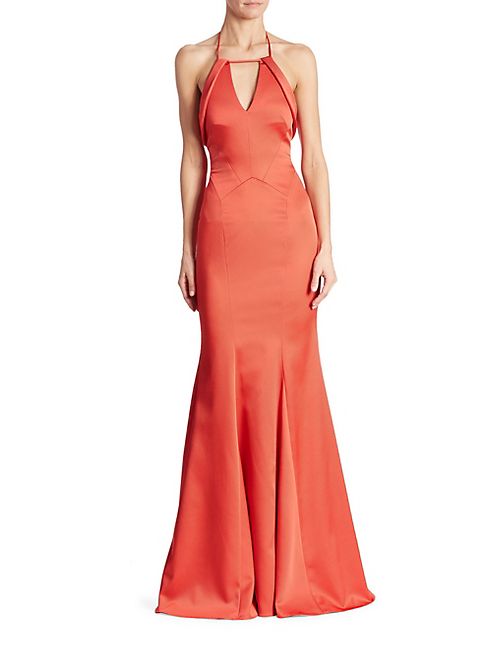 ZAC Zac Posen - Salma Halter Mermaid Gown