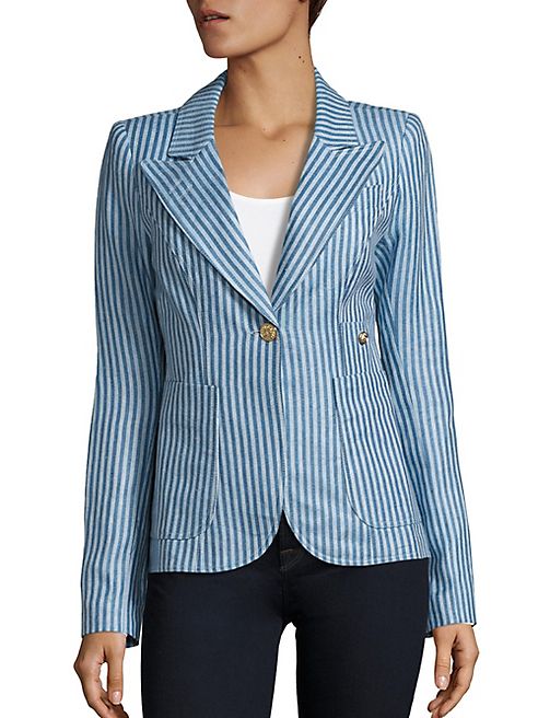 Smythe - Duchess Patch Pocket Linen Blazer