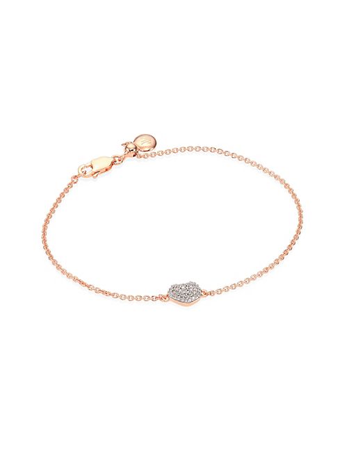 Monica Vinader - Nura Mini Heart Diamond Bracelet