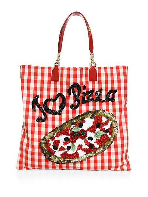 Dolce & Gabbana - I Love Pizza Sequined Tote