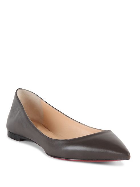 Christian Louboutin - Ballalla Leather Point Toe Flats