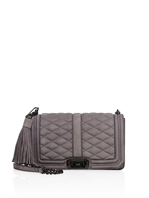 Rebecca Minkoff - Quilted Love Nubuck Crossbody Bag