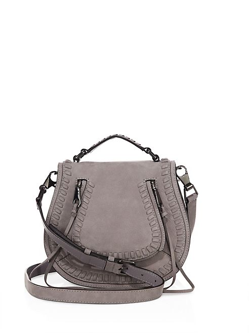 Rebecca Minkoff - Small Vanity Nubuck Leather Saddle Bag