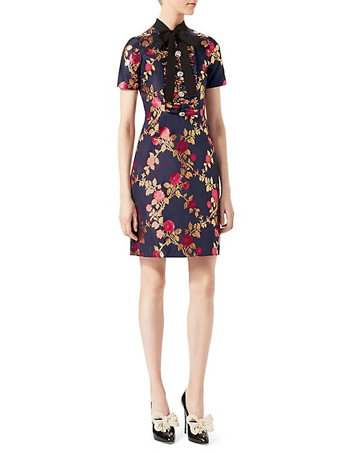 Gucci - Silk Jacquard Dress