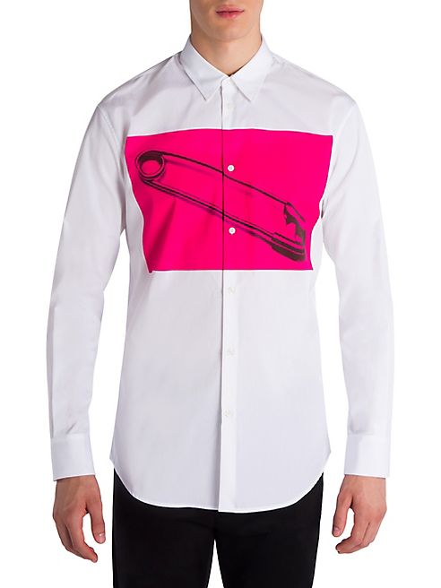 DSQUARED2 - Regular-Fit Safety Pin Graphic Shirt