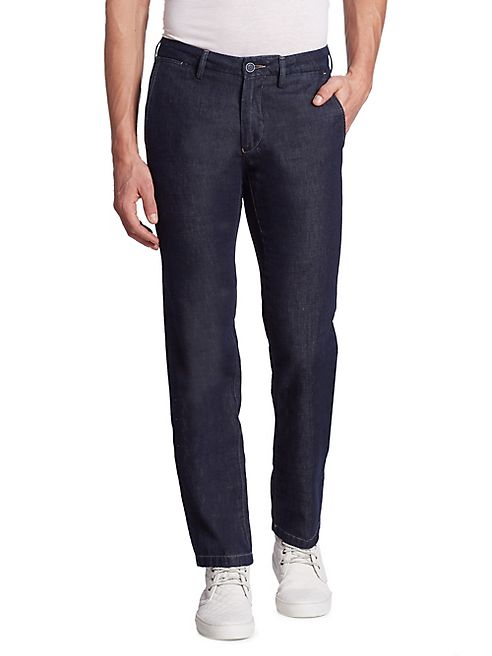 Saks Fifth Avenue Collection - Stone Wash Straight-Fit Jeans