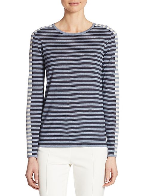 Akris punto - Tri-Color Striped Knit Top