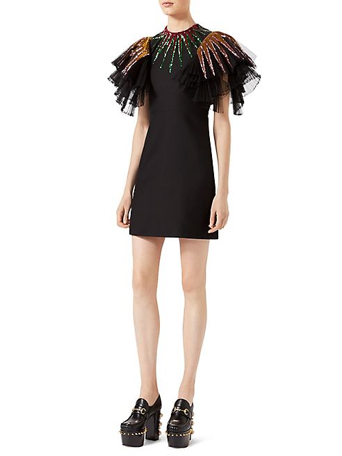 Gucci - Ruffle Embellished Dress