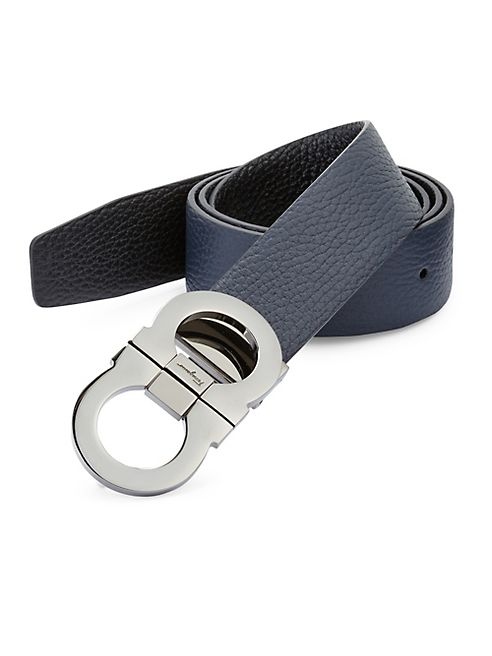 Salvatore Ferragamo - Gancini Marin Leather Belt