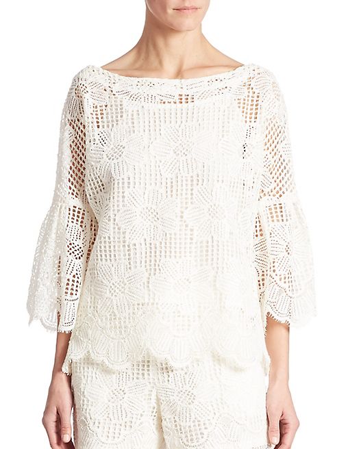 Trina Turk - September Bell Sleeve Lace Top