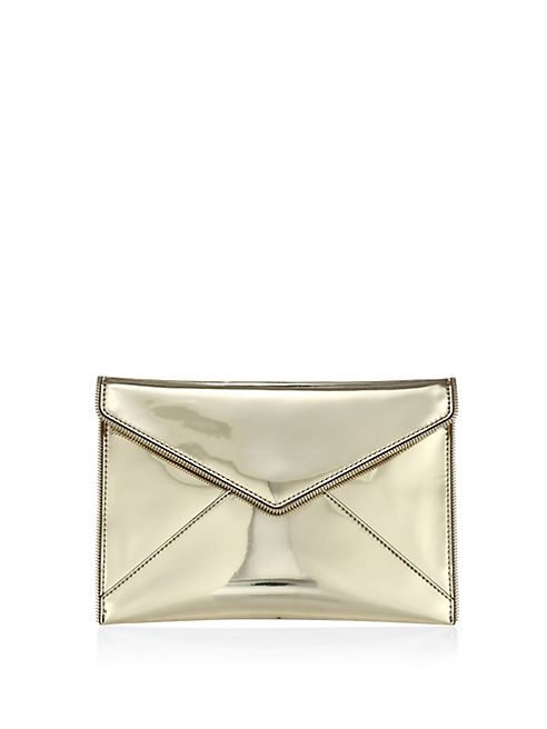 Rebecca Minkoff - Leo Metallic PVC Envelope Clutch