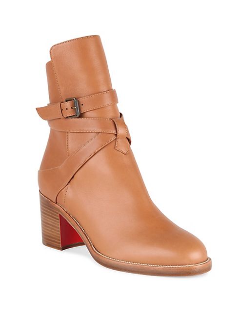 Christian Louboutin - Karistrap 70 Leather Booties