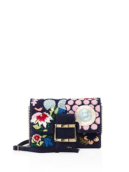 Roger Vivier - Viv Micro Embroidered Crossbody Bag