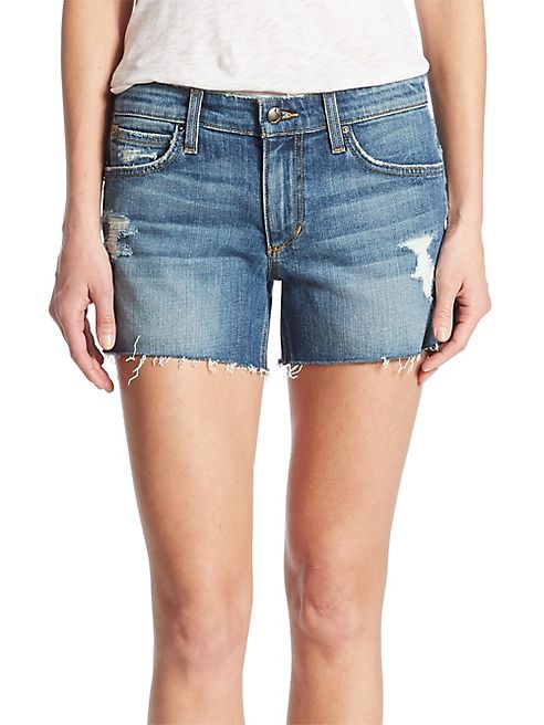 Joe's - Rami Raw Hem Distressed Denim Shorts