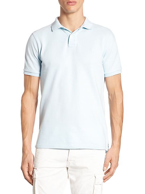 Polo Ralph Lauren - Solid Slim-Fit Weathered Mesh Polo