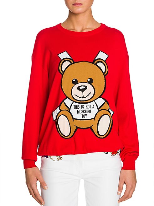 Moschino - Oversized Bear Knit Sweater