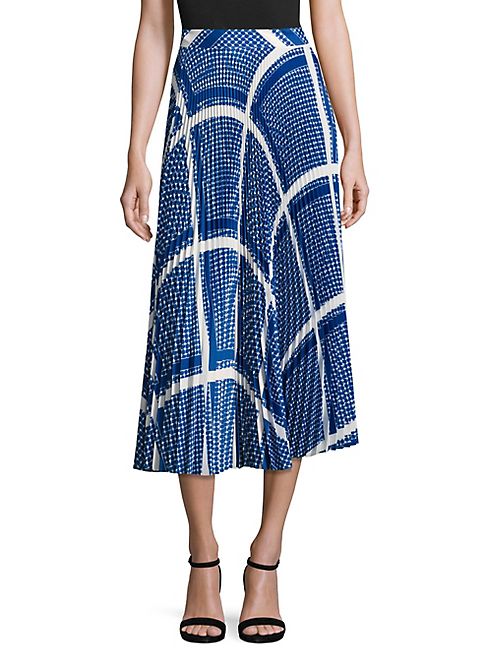 MSGM - Keffiyeh Print Plisse Skirt