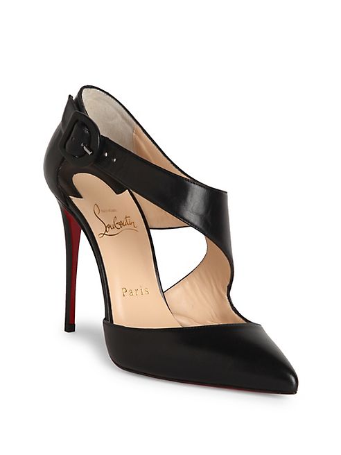 Christian Louboutin - Sharpetta 100 Leather Pumps