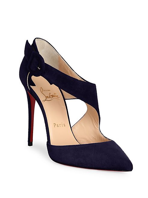 Christian Louboutin - Sharpeta 100 Suede Pumps