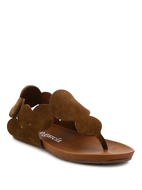 Pedro Garcia - Jamee Circle Suede Grip-Tape Sandals