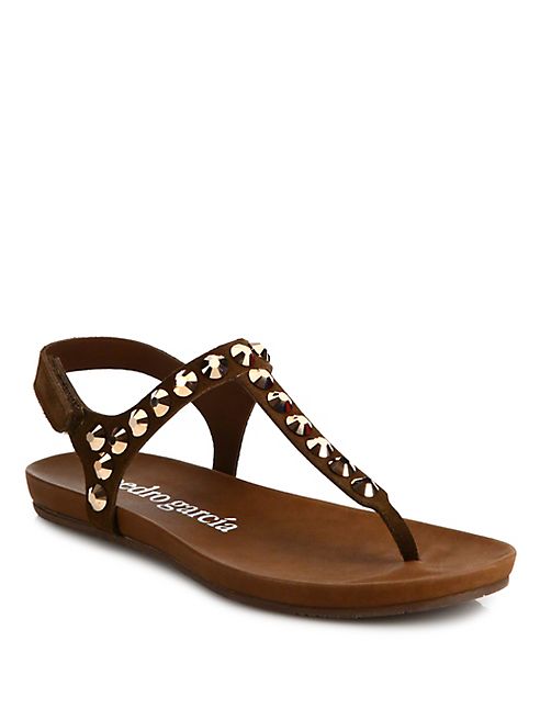 Pedro Garcia - Judith  Studded Leather Thong Sandals