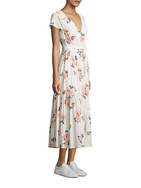 Free People - Floral Print Fit-and-Flare Dress