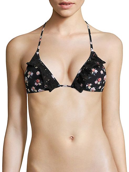 Stella McCartney - Vintage Florals Triangle Bikini Top