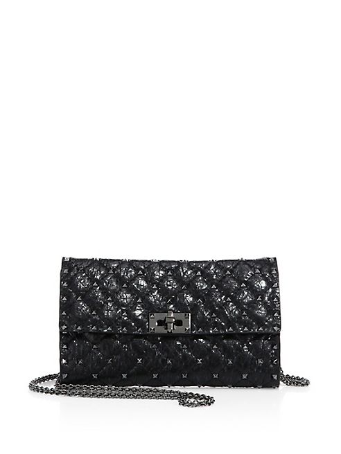 Valentino - Rockstud Spike Leather Chain Shoulder Bag