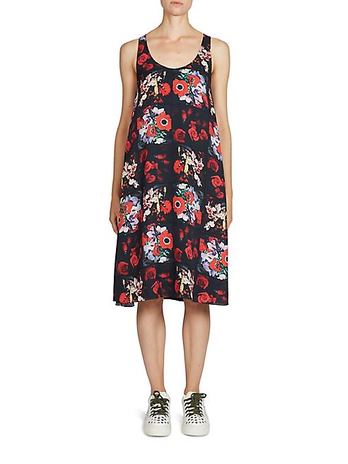 KENZO - Antonio's Floral-Print Silk Dress