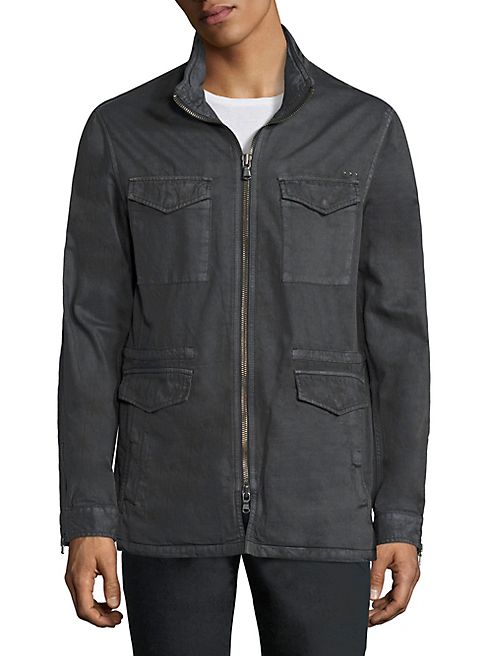 John Varvatos Star USA - Zip-Front Hooded Jacket