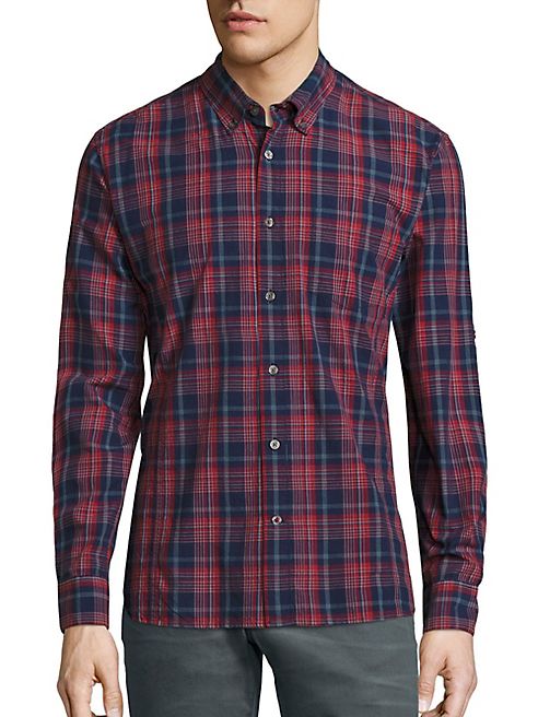 John Varvatos Star USA - Plaid Button-Down Shirt