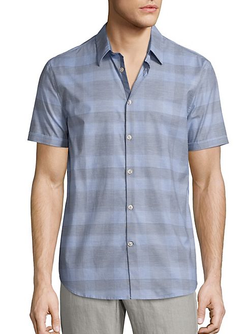 John Varvatos Star USA - Slim-Fit Plaid Sportshirt