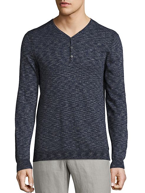 John Varvatos Star USA - Space Dyed Henley