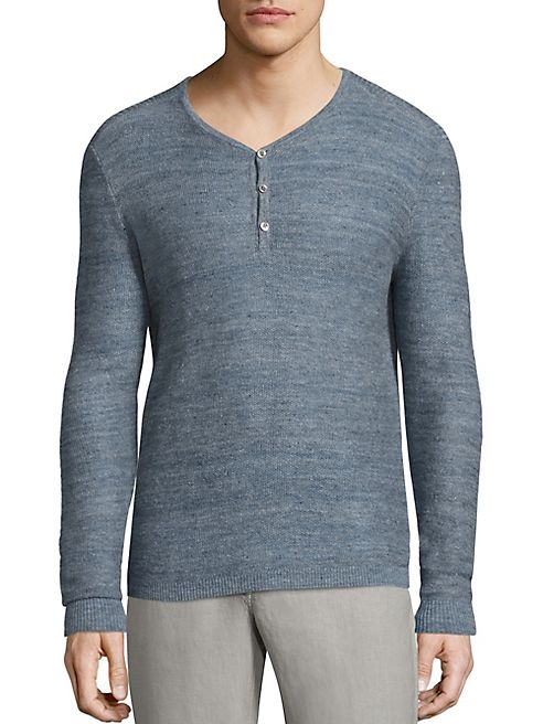 John Varvatos Star USA - Heathered Textured Henley