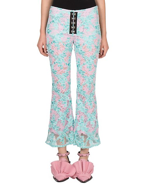 Marques'Almeida - Cropped Flared Lace Pants