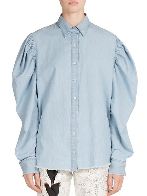 Marques'Almeida - Puffed Sleeve Chambray Shirt